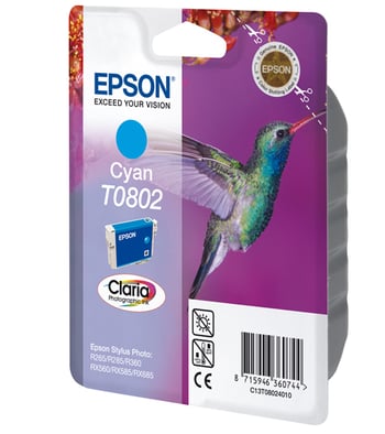 Epson T0802 Cyan Ink Cartridge