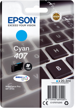 Epson 407 Cyan Ink Cartridge