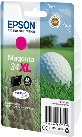 Epson 34XL High Capacity Magenta Ink Cartridge