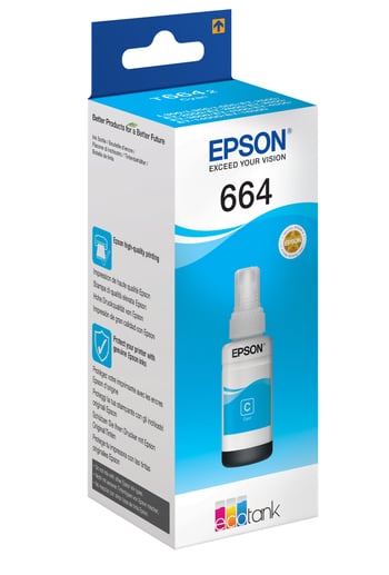 Epson T6642 EcoTank Ink Bottle - Cyan 70ml