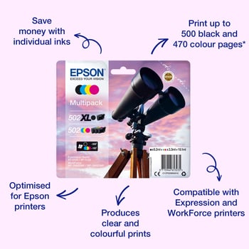 Epson 502 Cyan Ink Cartridge