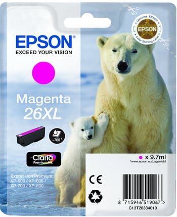 Epson 26XL Magenta Ink Cartridge