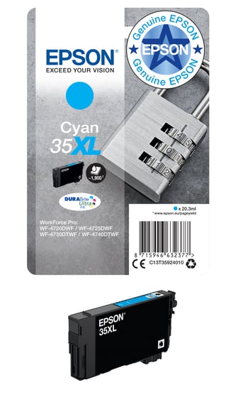 Epson 35XL Cyan Ink Cartridge