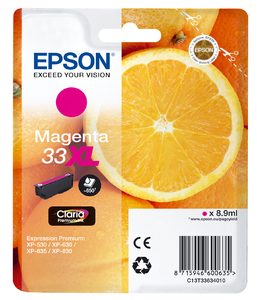 Epson 33XL High Capacity Magenta Ink Cartridge