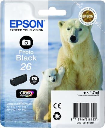 Epson 26 Photo Black Ink Cartridge