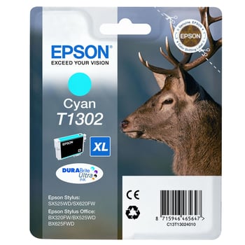 Epson T1302 Extra High Capacity Cyan Ink Cartridge