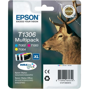 Epson T1306 Colour Ink Cartridge Multipack