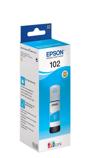 Epson 102 Ecotank Cyan Ink Bottle