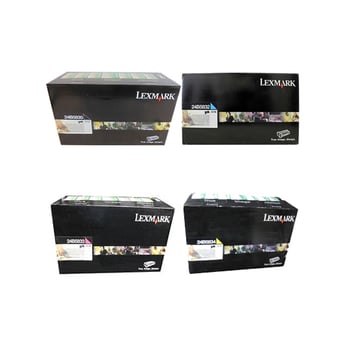 Lexmark 24B5835 Return Program Toner Value Pack (B/C/M/Y)