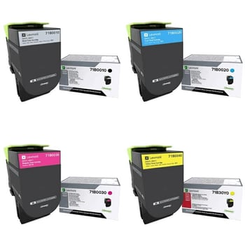 Lexmark 73B20K0 Return Program Toner Value Multipack (B/C/M/Y)