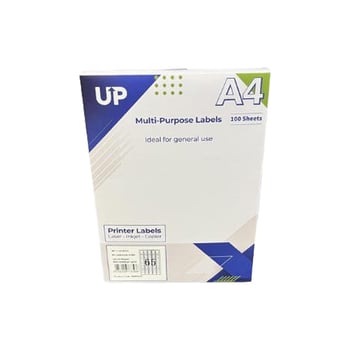 A4 Multipurpose Labels 65 Per Sheet - 38.1 x 21.2mm - White (100 Sheets)