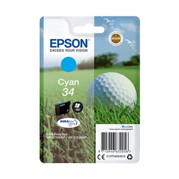 Epson 34 Cyan Ink Cartridge