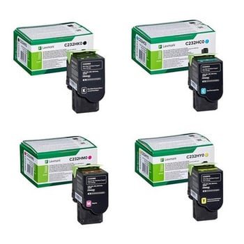 Lexmark C232HK0PACK High Capacity Toner Value Pack (B/C/M/Y)