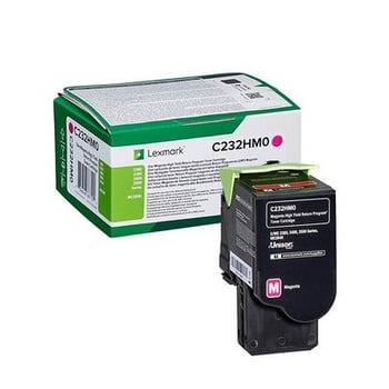 Lexmark C232HM0 High Capacity Magenta Toner Cartridge
