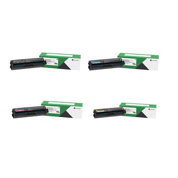 Lexmark C342XK0 Return Program Toner Cartridge Multipack (B/C/M/Y)