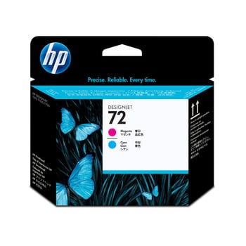 HP No. 72 Magenta and Cyan Printhead