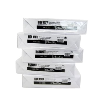 Unbranded Copier/Laser Paper A4 White Pk 5 Reams of 500 Unmarked