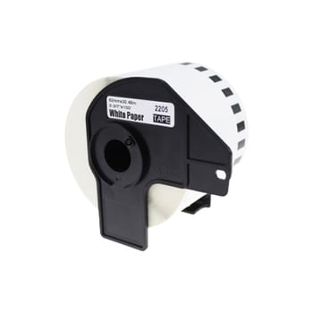 Compatible Brother DK-22205 Continuous Paper Label Roll - 62mm x 30.48m