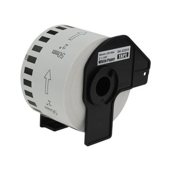 Compatible Brother DK-22223 Continuous Paper Label Roll - 50mm x 30.48m