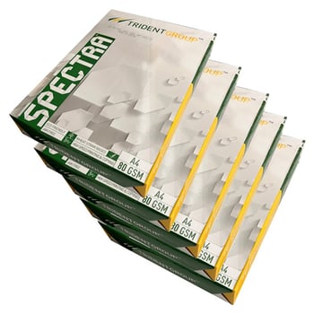 Eco Friendly Trident Spectra Wheat and Straw A4 Copier   Paper - 5 Ream Box - 80gsm