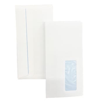 UP DL Envelopes Window Peel and Seal - 80gsm - White (Pack of 1000)