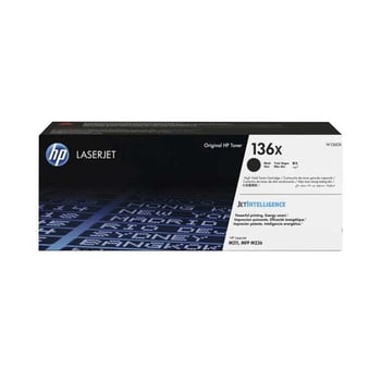 HP 136X High Capacity Black Toner Cartridge (W1360X)