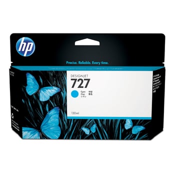 HP 727 Cyan Ink Cartridge 130-ml