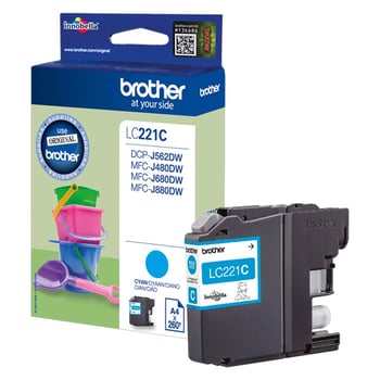 Brother LC221 Cyan Ink Cartridge