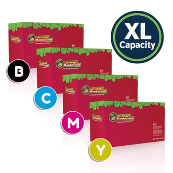 Compatible Canon 075H High Capacity Toner Value Pack (B/C/M/Y)