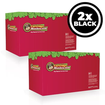 Compatible Brother TN2510XL High Capacity Black Toner Cartridge Dual Pack