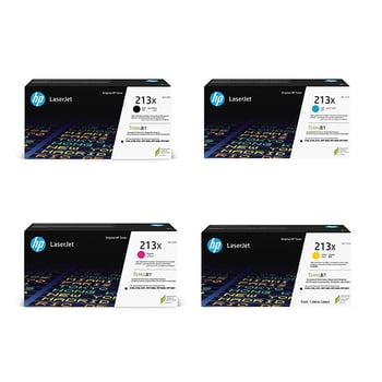 HP 213X High Capacity Toner Value Pack (B/C/M/Y)