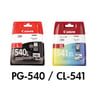Canon PG-540 and CL-541