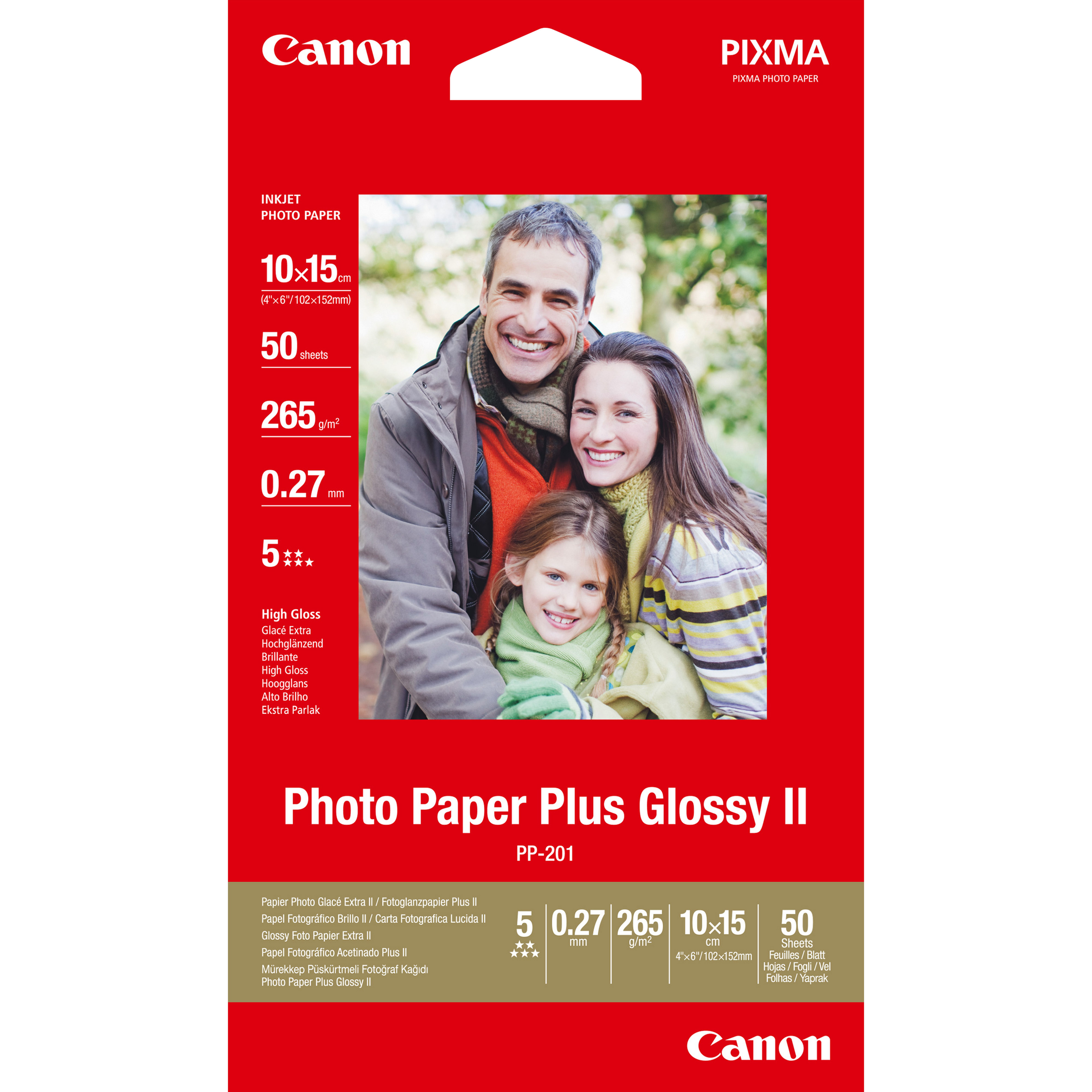 Canon PP-201 4x6 inch Photo Paper (50 Sheets)