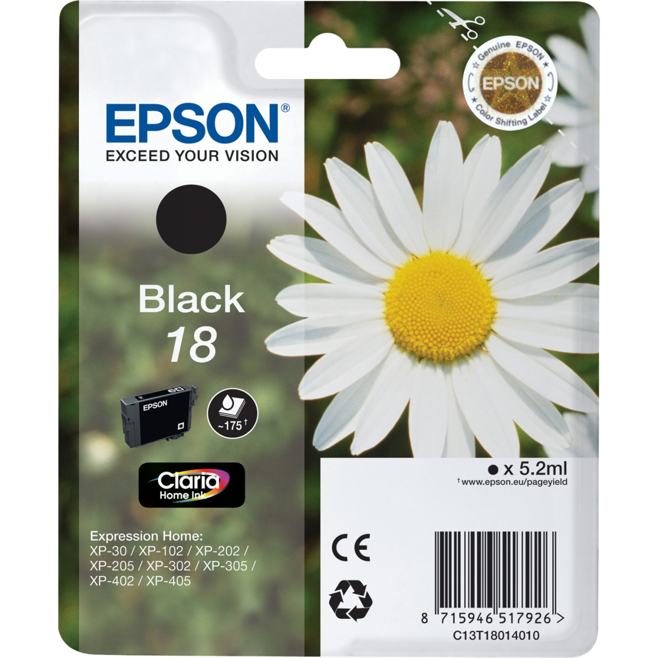 Epson T1801 Black Ink Cartridge