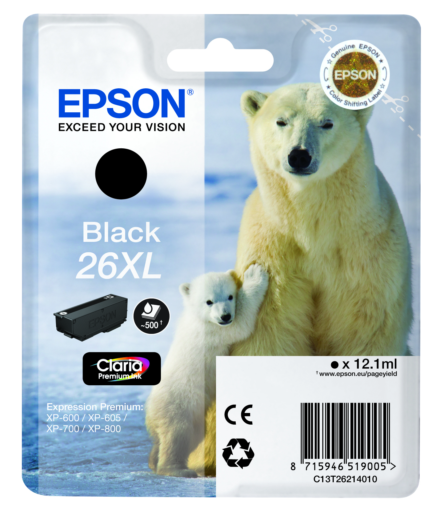 Epson 26XL Black Ink Cartridge