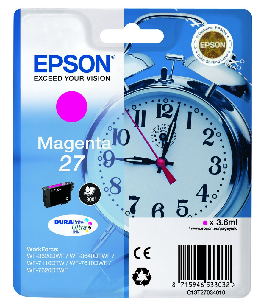 Epson 27 Magenta Ink Cartridge