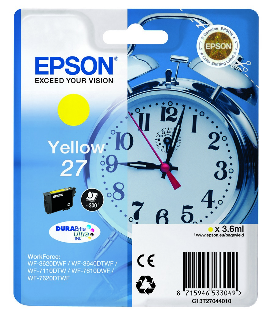Epson 27 Yellow Ink Cartridge