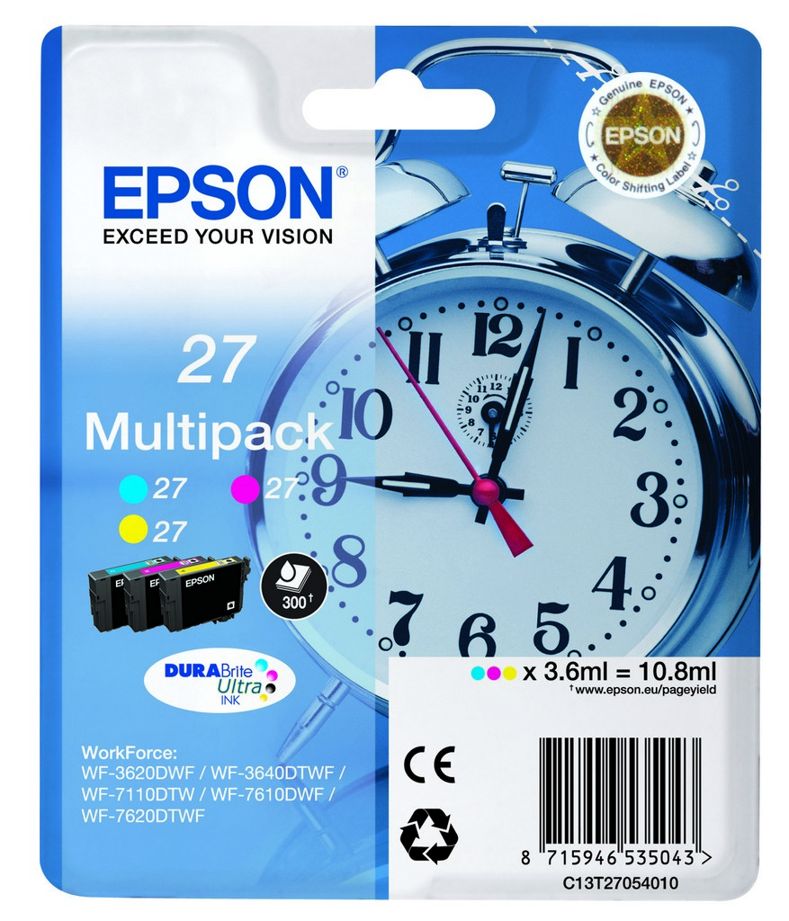 Epson 27 Colour Ink Cartridge Multipack