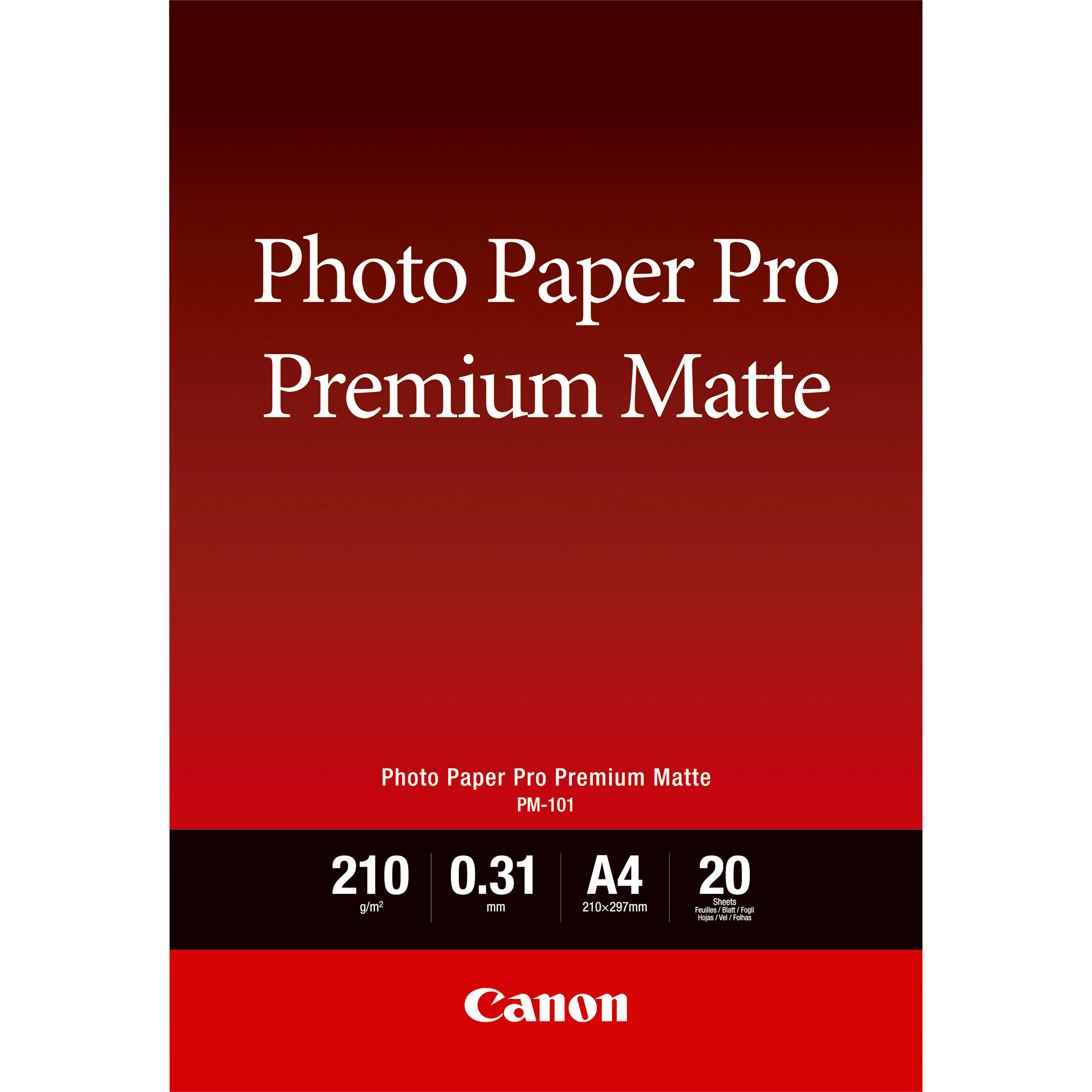 Original Canon Pro Premium PM-101 Smooth Matte Photo Paper A4