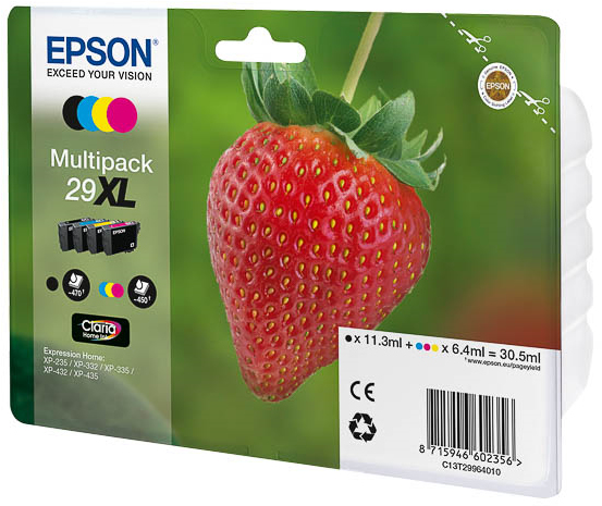 Epson 29XL Ink Cartridge Multipack B/C/M/Y