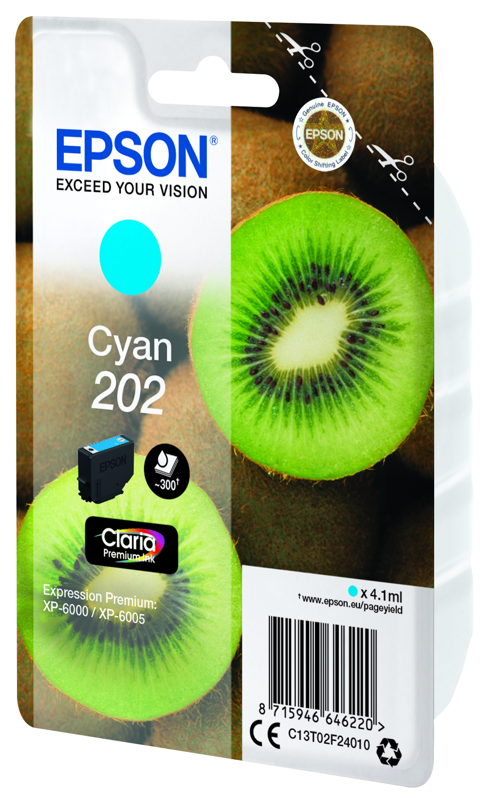 Epson 202 Cyan Ink Cartridge