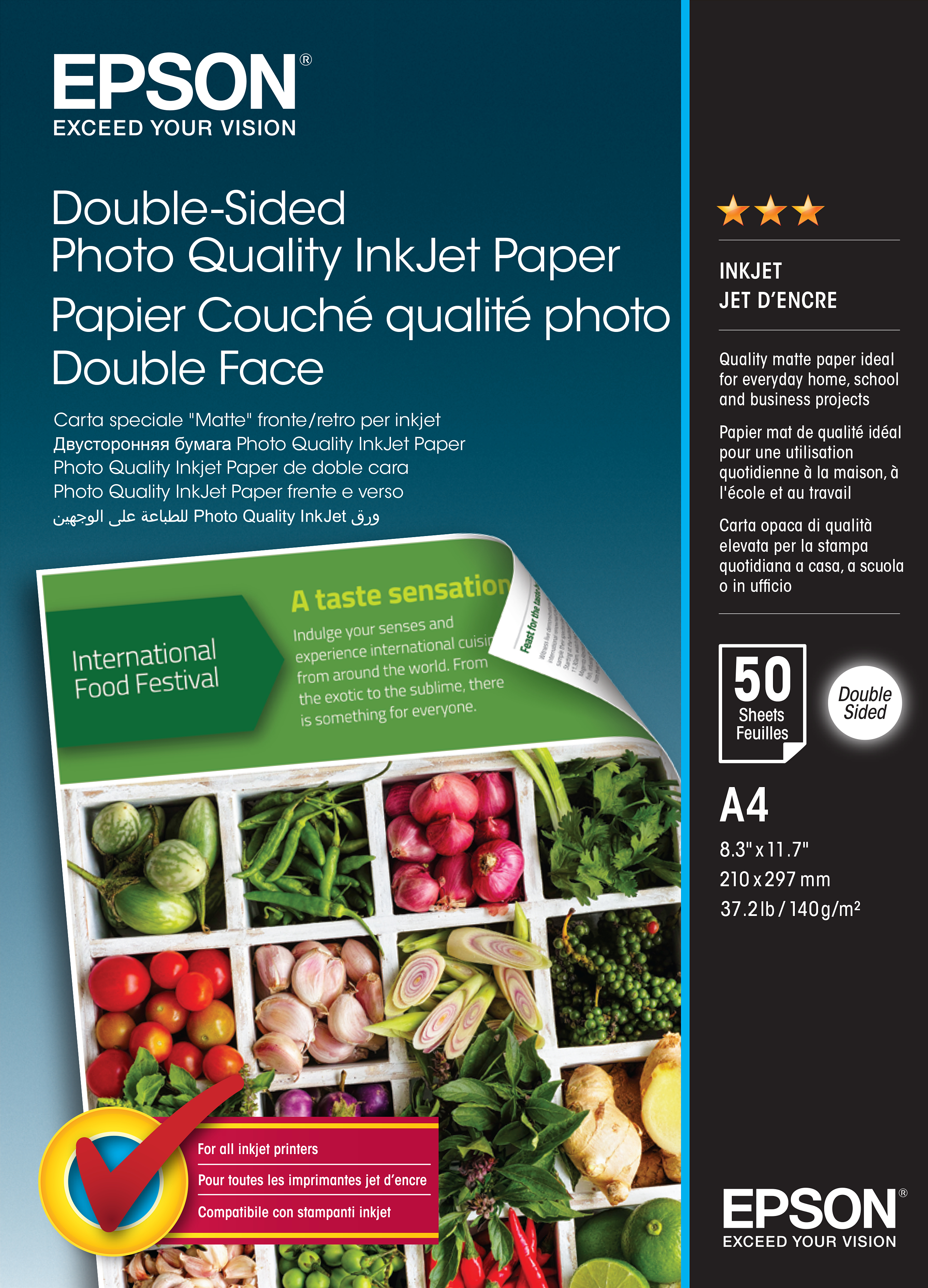Epson C13S400059 A4 Double Sided Photo Paper (50 Sheets)