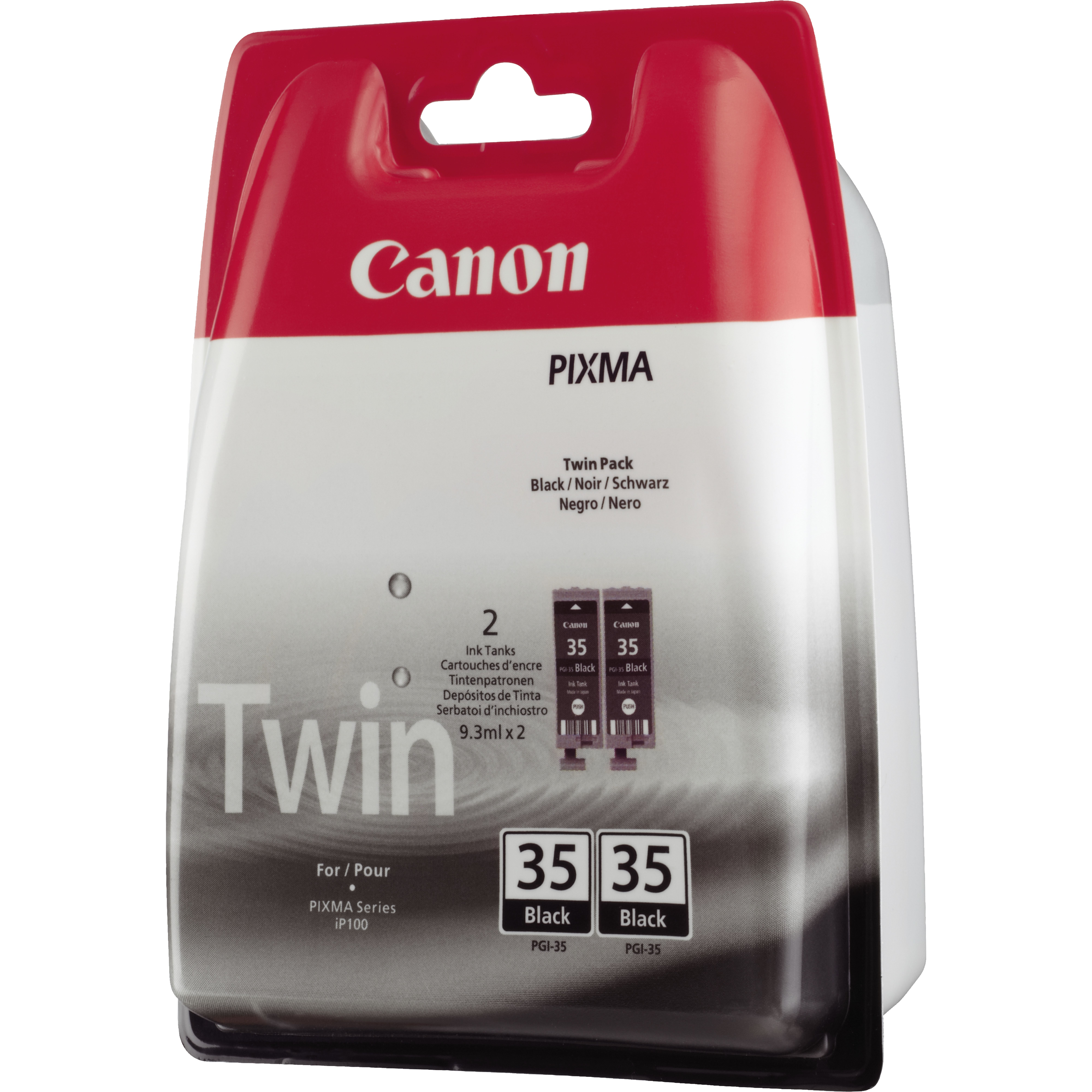 Canon PGI-35BK Black Ink Cartridge Twin Pack