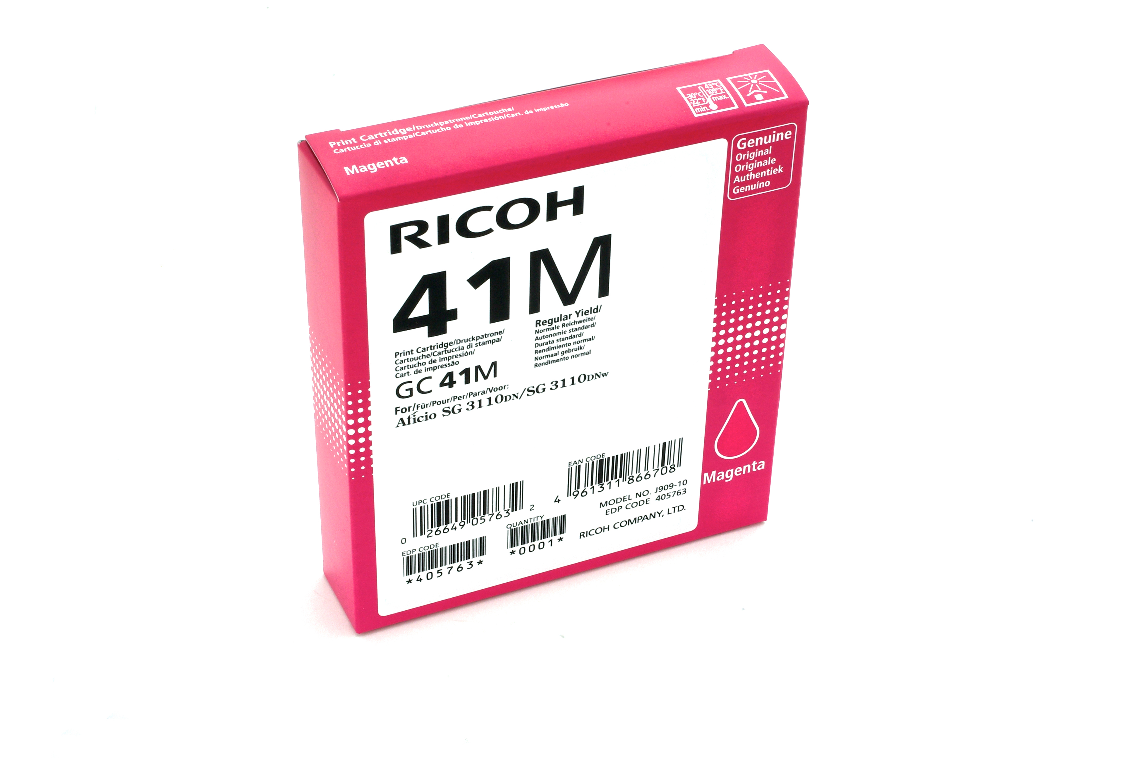 Ricoh 405763 Magenta Gel Cartridge