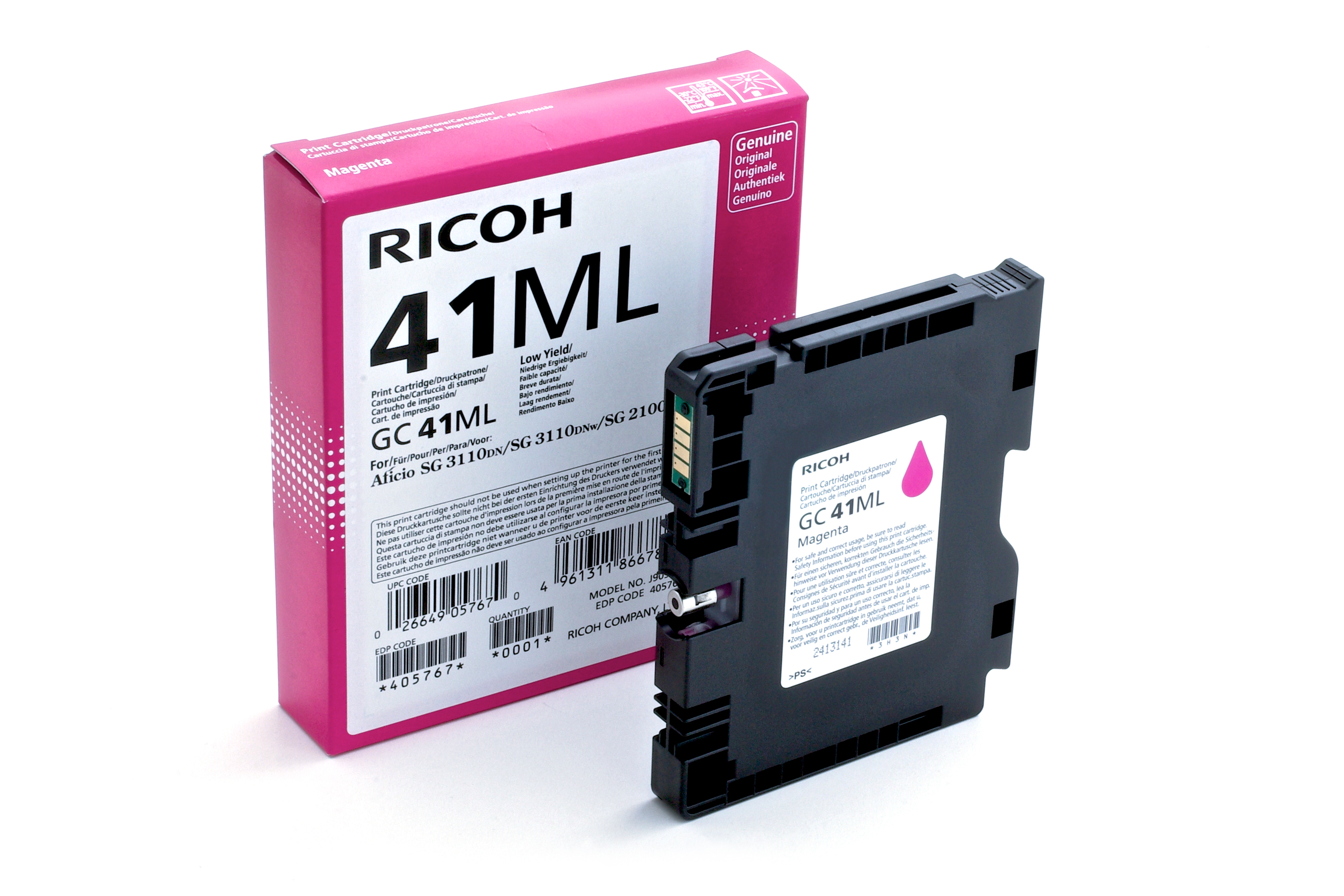 Ricoh 405767 Magenta Ink Cartridge