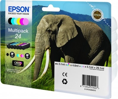 Epson 24 Multipack (B/C/M/Y/LC/LM)
