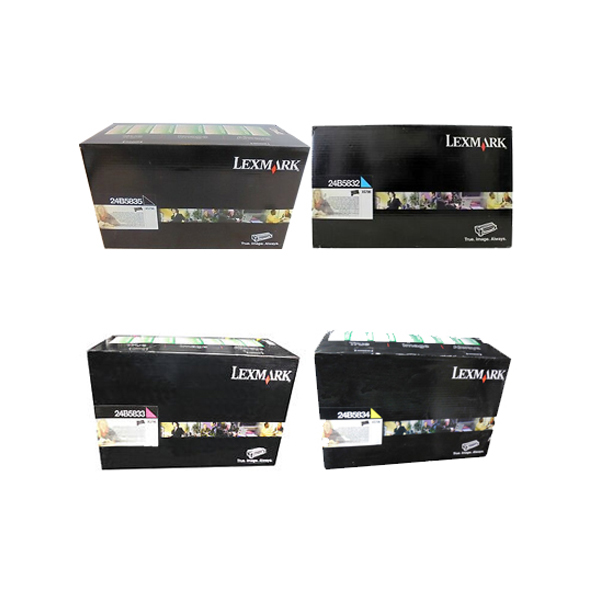 Lexmark 24B5835 Return Program Toner Value Pack (B/C/M/Y)