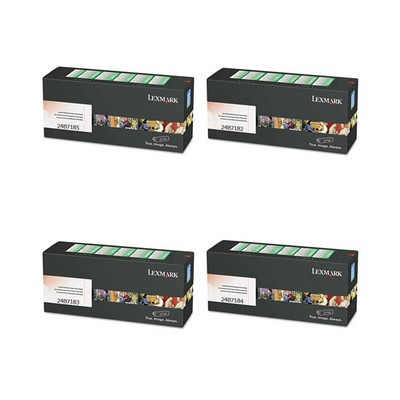 Lexmark 24B7185 Toner Value Pack (B/C/M/Y)