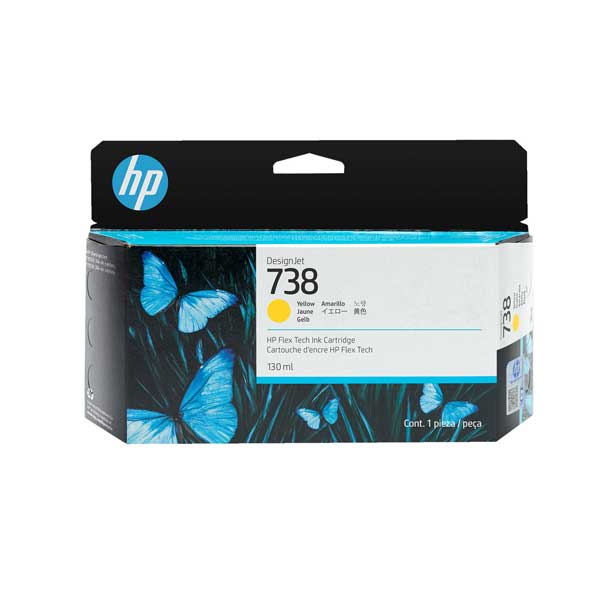 HP 738 Yellow Ink Cartridge