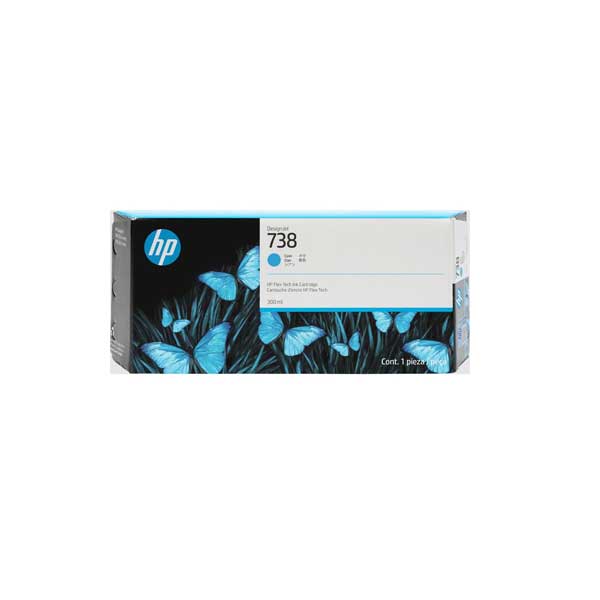 HP 738 High Capacity Cyan Ink Cartridge
